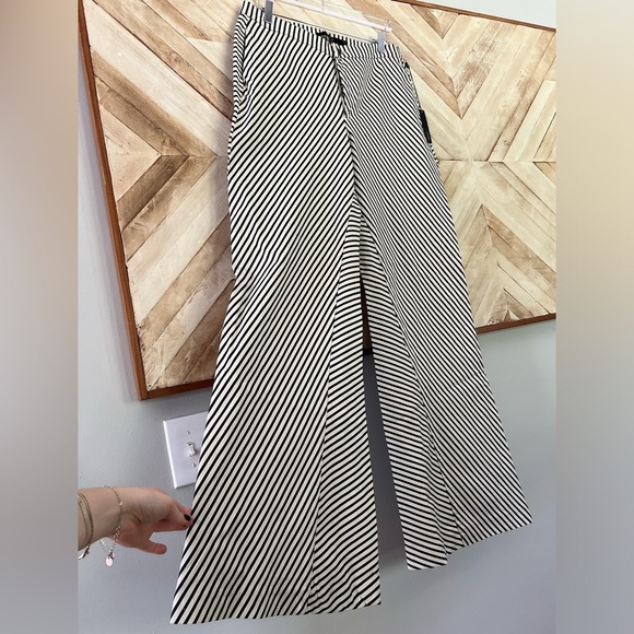 J Brand Striped Wide Leg Denim Trousers Stretchy Size 32 - Picture 6 of 9